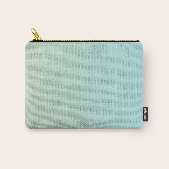 Turquoise Green Blue Gradient Carry All Pouch Gallery Image 1