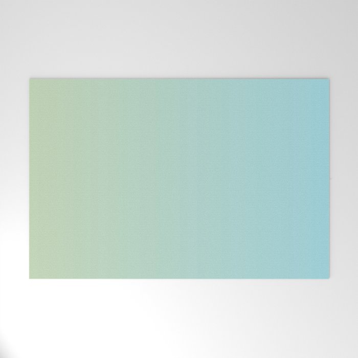 Turquoise Green Blue Gradient Welcome Mat Gallery Image 1
