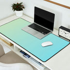 Turquoise Green Blue Gradient Desk Mat Gallery Image 2