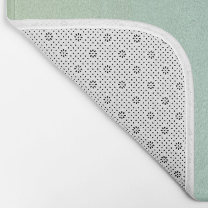 Turquoise Green Blue Gradient Bath Mat Gallery Image 2