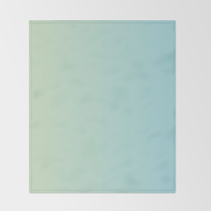Turquoise Green Blue Gradient Throw Blanket Gallery Image 2
