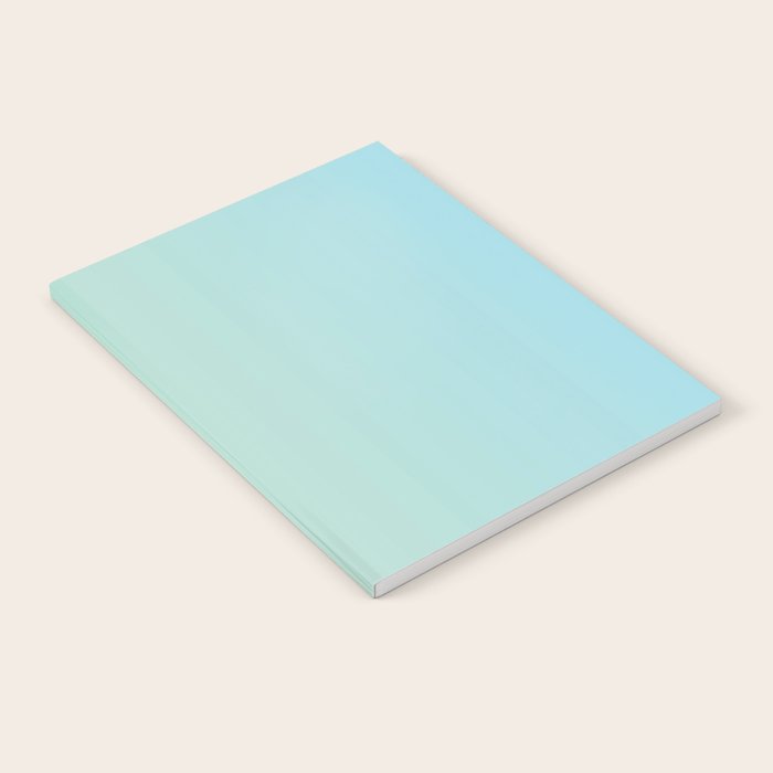 Turquoise Green Blue Gradient Notebook Gallery Image 1