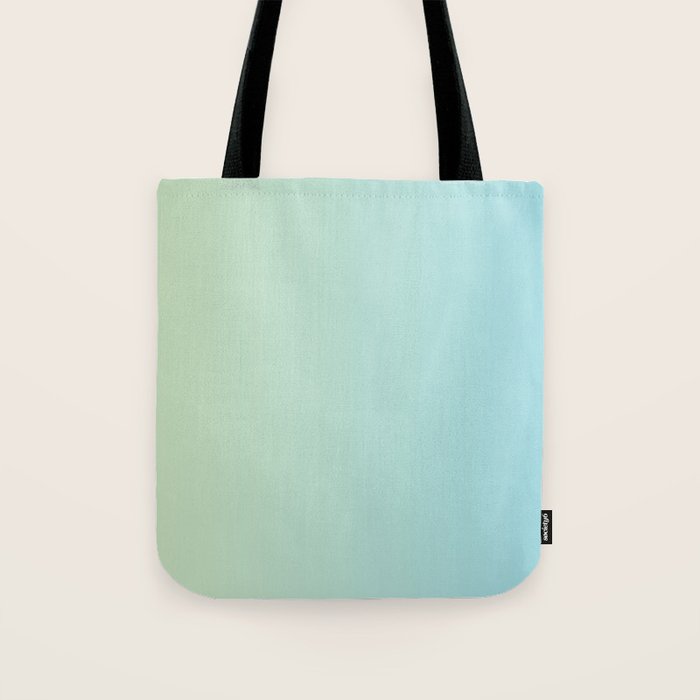 Turquoise Green Blue Gradient Tote Bag Gallery Image 1