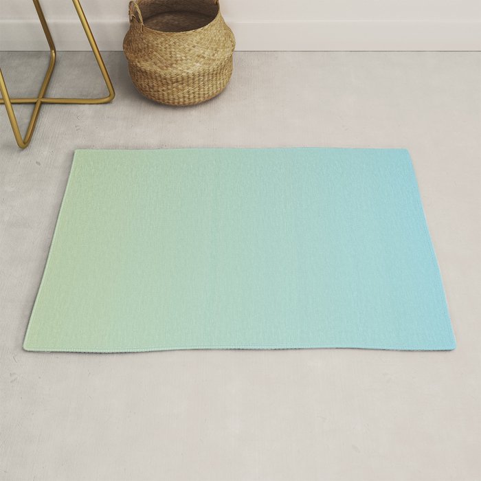 Turquoise Green Blue Gradient Rug Gallery Image 1