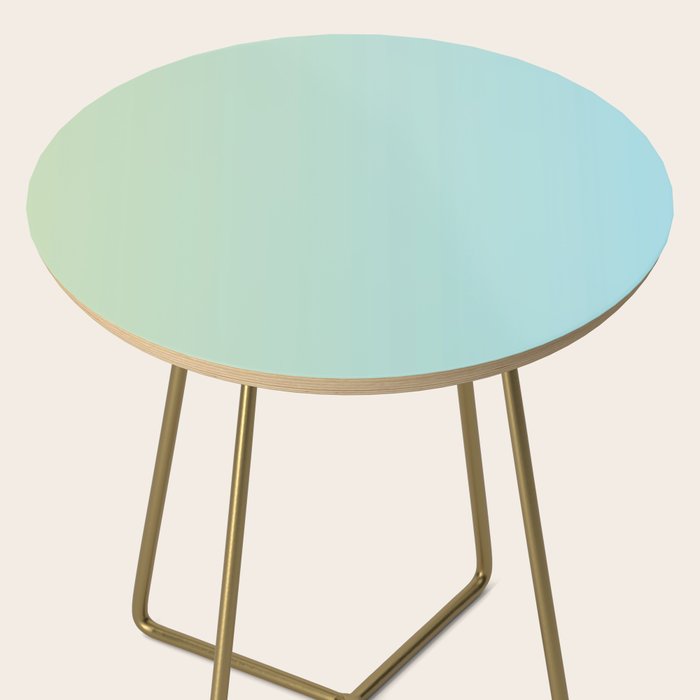 Turquoise Green Blue Gradient Side Table Gallery Image 2