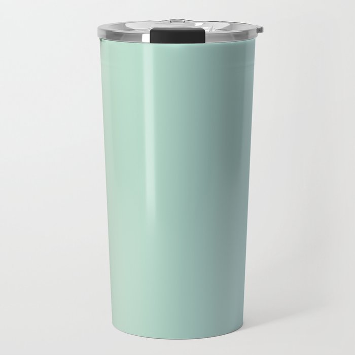 Turquoise Green Blue Gradient Travel Mug Gallery Image 1
