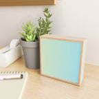 Turquoise Green Blue Gradient Mini Art Print Gallery Image 2