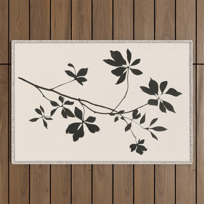 Botanical Silhouette I Outdoor Rug Gallery Image 1