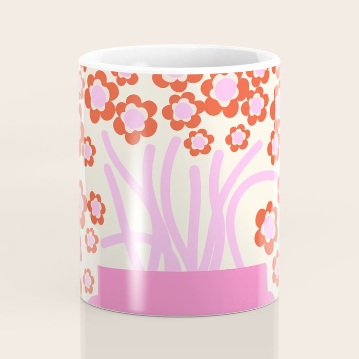 Modern Pink flower bouquet. Flower market. Paris Coffee Mug Gallery Image 4