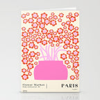 Modern Pink flower bouquet. Flower market. Paris Stationery Card Gallery Image 2