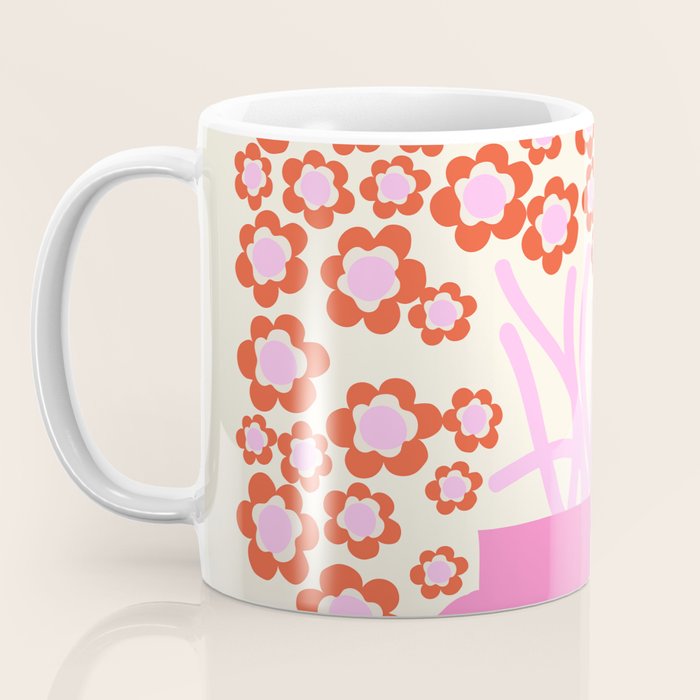 Modern Pink flower bouquet. Flower market. Paris Coffee Mug Gallery Image 3