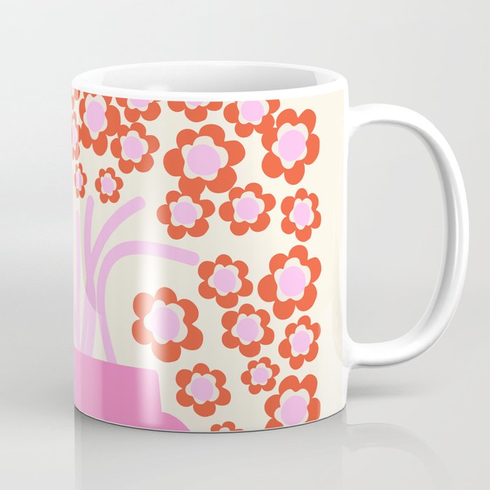 Modern Pink flower bouquet. Flower market. Paris Coffee Mug Gallery Image 1