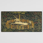 The Unicorn in Captivity Desk Mat Gallery Image 3