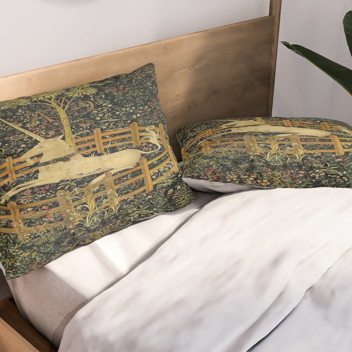 The Unicorn in Captivity Pillow Sham Gallery Image 2