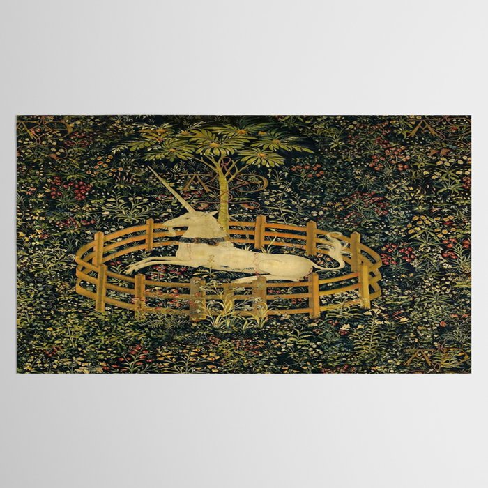 The Unicorn in Captivity Tablecloth Gallery Image 2
