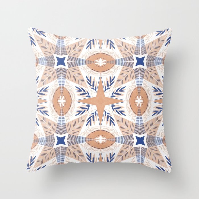 Summer Tile BP 24 Throw Pillow Gallery Image 6