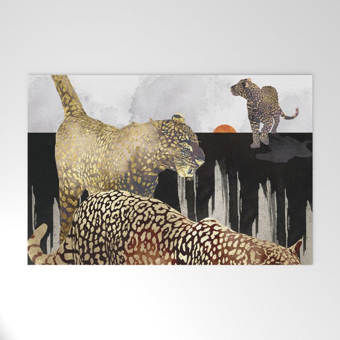 Minimal Leopards Welcome Mat Gallery Image 1