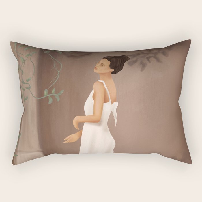 Summer Morning at Home Rectangular Pillow Gallery Image 1