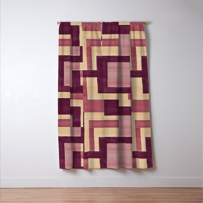 Romantic Botanica - Autumn Winter Geometry Window Curtain Gallery Image 3
