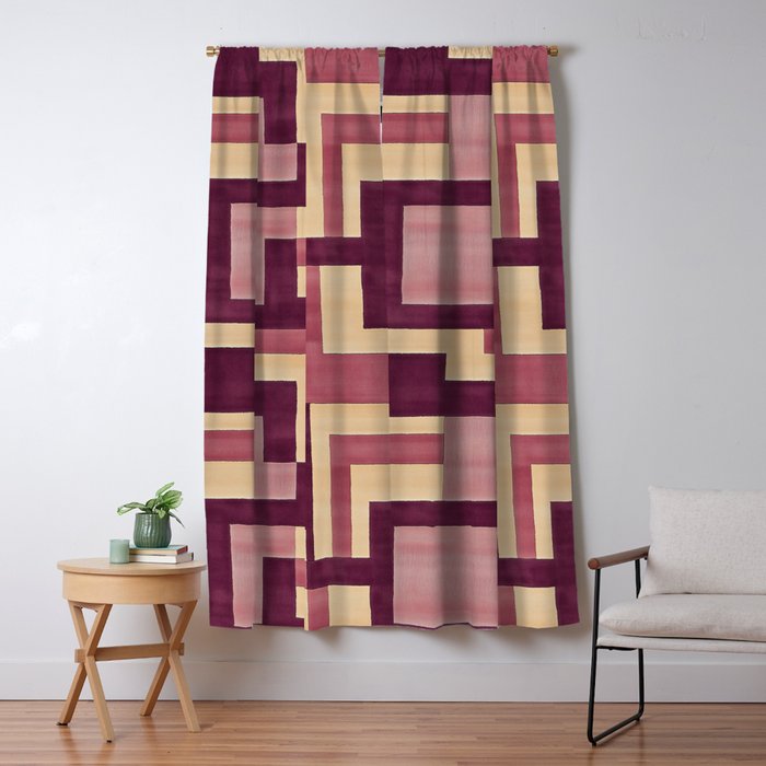 Romantic Botanica - Autumn Winter Geometry Window Curtain Gallery Image 5