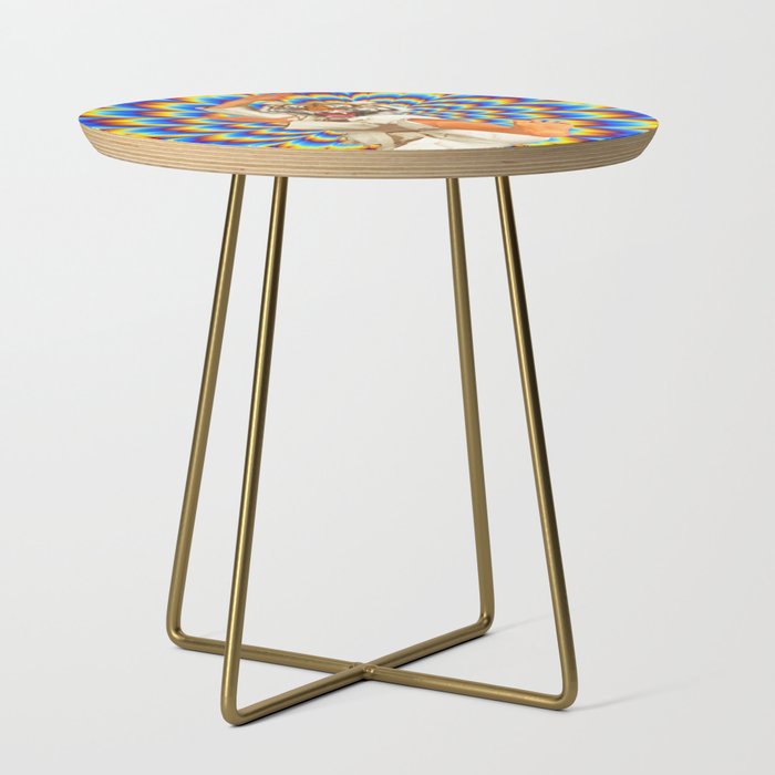 Fighting Tiger - Optical illusion  Side Table Gallery Image 1