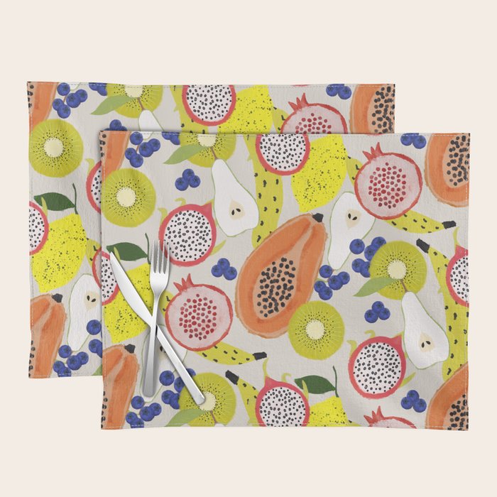 Tropical fruits Placemat Gallery Image 1