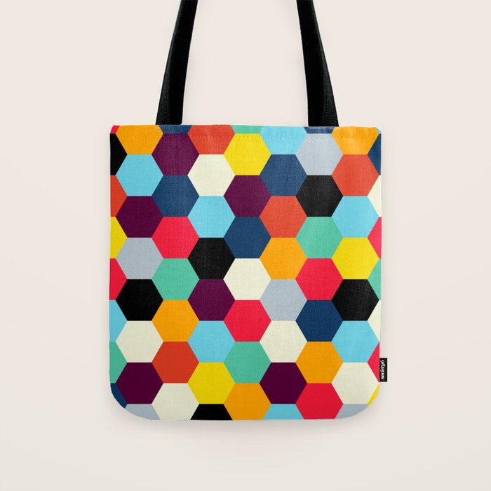 Eclectic Tiles | Mid Century Pattern Tote Bag Gallery Image 1