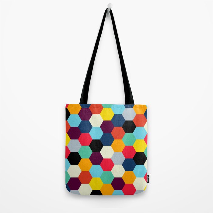 Eclectic Tiles | Mid Century Pattern Tote Bag Gallery Image 2