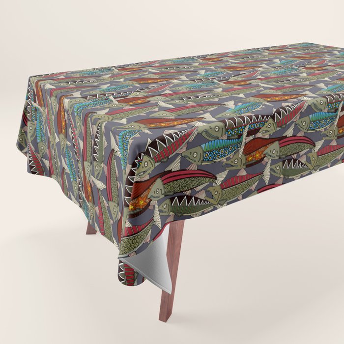 Alaskan salmon dusk Tablecloth Gallery Image 1