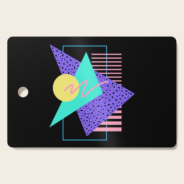 Memphis pattern 121 - 80s / 90s Retro Cutting Board Gallery Image 1