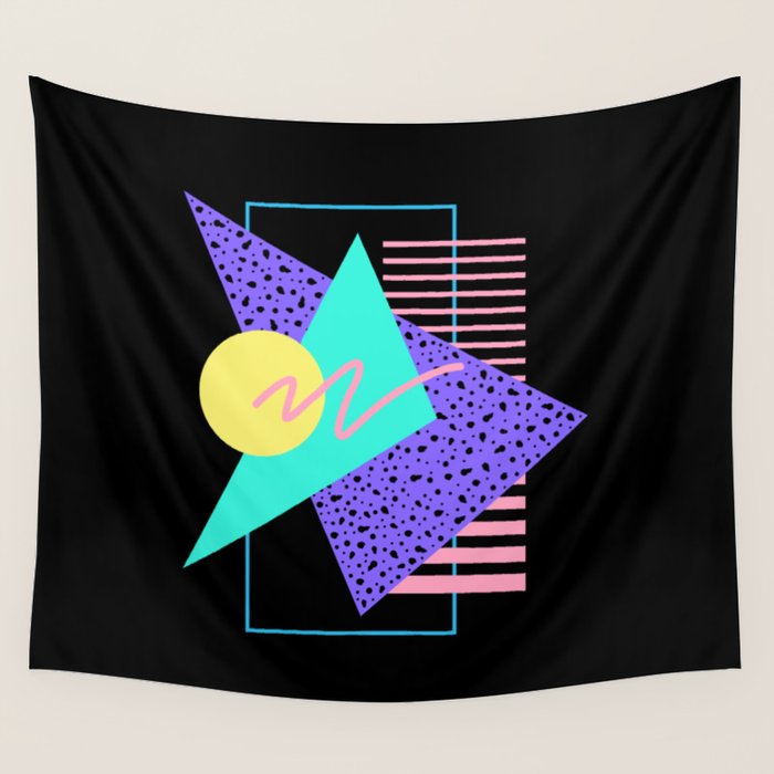 Memphis pattern 121 - 80s / 90s Retro Wall Tapestry Gallery Image 4
