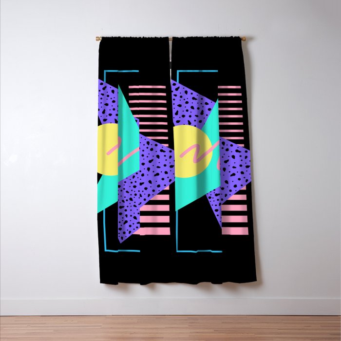 Memphis pattern 121 - 80s / 90s Retro Window Curtain Gallery Image 3