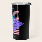 Memphis pattern 121 - 80s / 90s Retro Travel Mug Gallery Image 2
