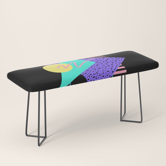 Memphis pattern 121 - 80s / 90s Retro Bench Gallery Image 1