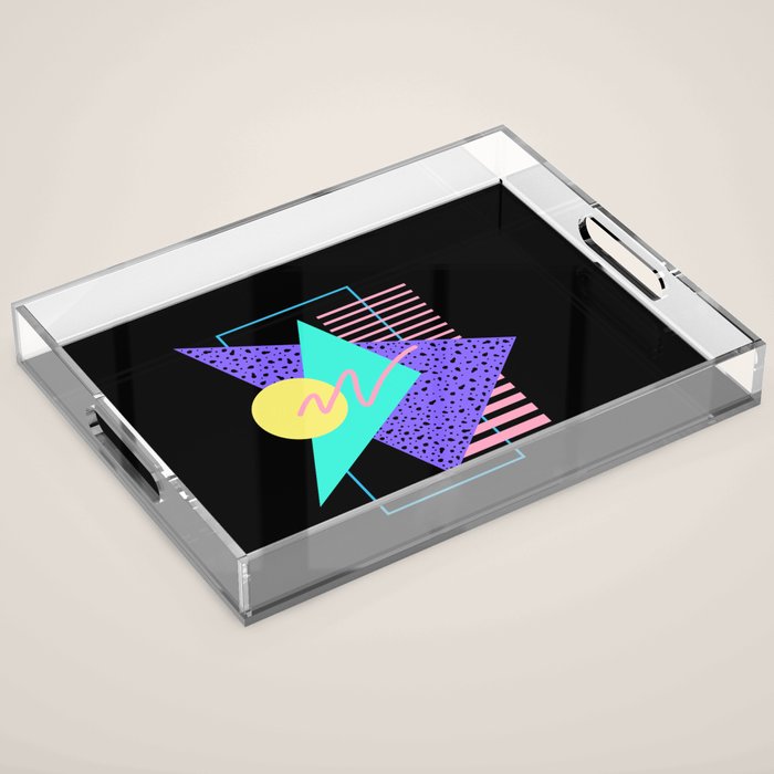 Memphis pattern 121 - 80s / 90s Retro Acrylic Tray Gallery Image 1