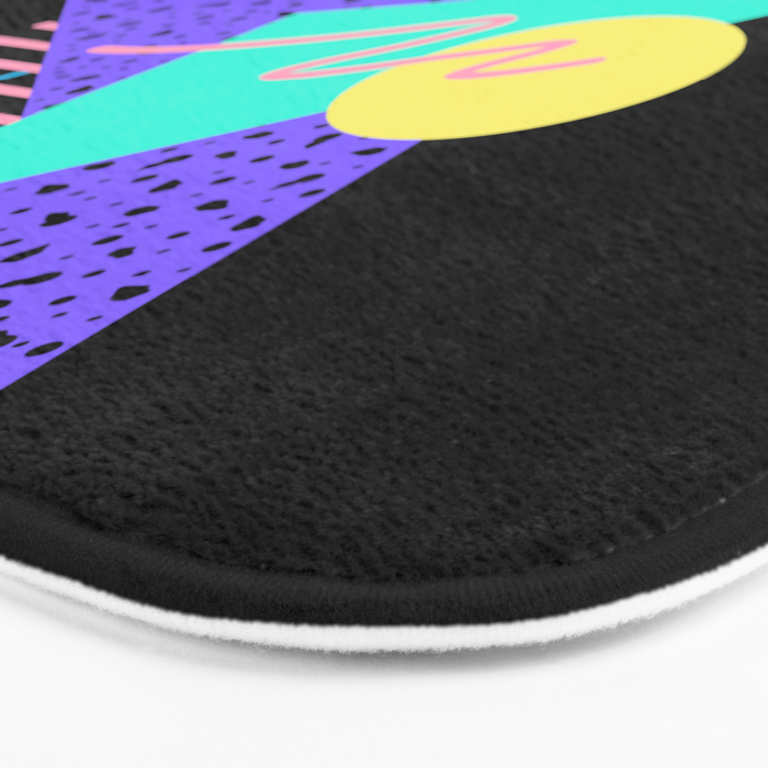 Memphis pattern 121 - 80s / 90s Retro Bath Mat Gallery Image 3