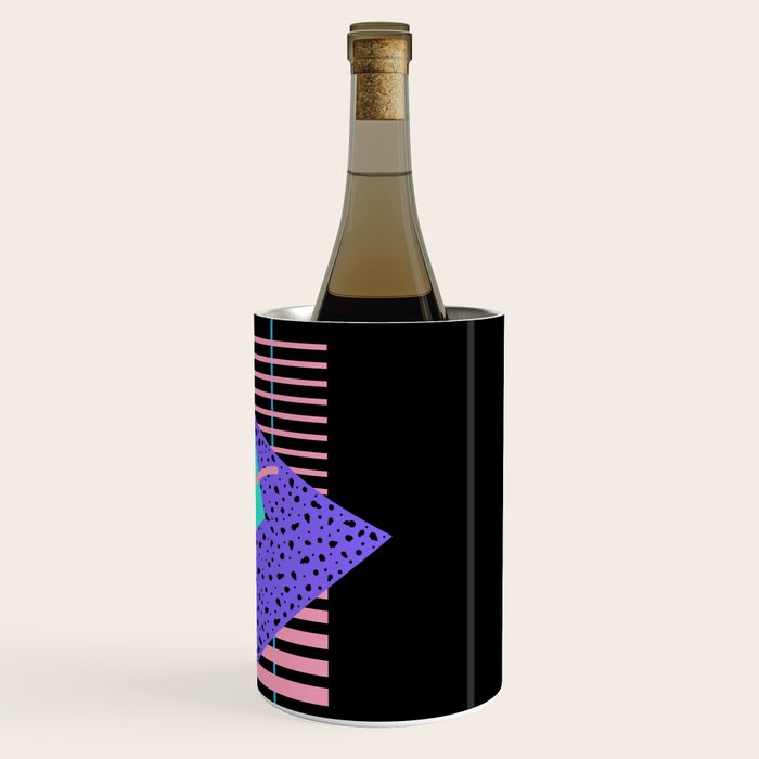 Memphis pattern 121 - 80s / 90s Retro Wine Chiller Gallery Image 3