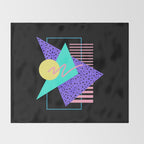 Memphis pattern 121 - 80s / 90s Retro Throw Blanket Gallery Image 2