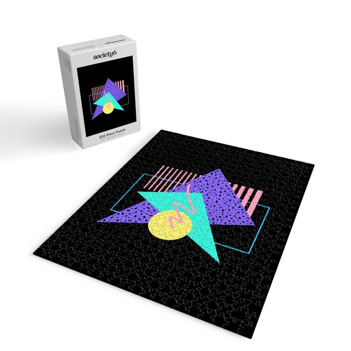 Memphis pattern 121 - 80s / 90s Retro Jigsaw Puzzle Gallery Image 2