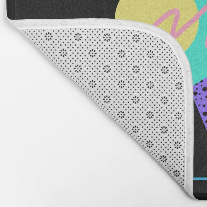 Memphis pattern 121 - 80s / 90s Retro Bath Mat Gallery Image 2