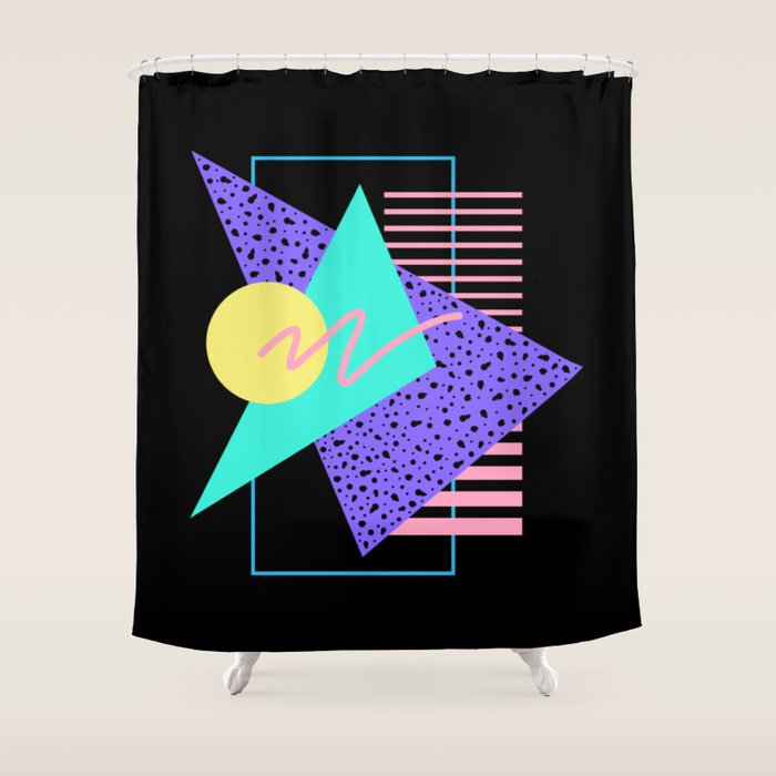 Memphis pattern 121 - 80s / 90s Retro Shower Curtain Gallery Image 1