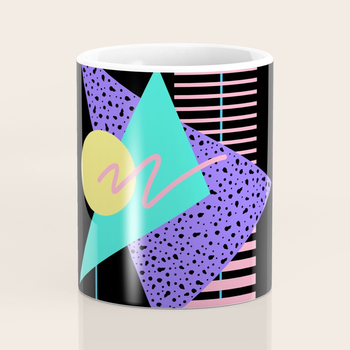 Memphis pattern 121 - 80s / 90s Retro Coffee Mug Gallery Image 4
