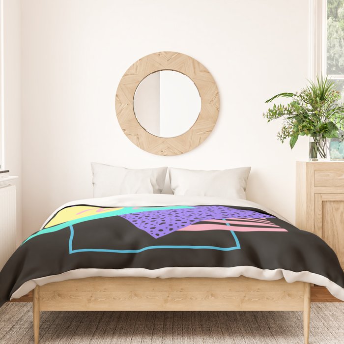 Memphis pattern 121 - 80s / 90s Retro Duvet Cover Gallery Image 3