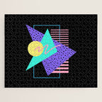 Memphis pattern 121 - 80s / 90s Retro Jigsaw Puzzle Gallery Image 1