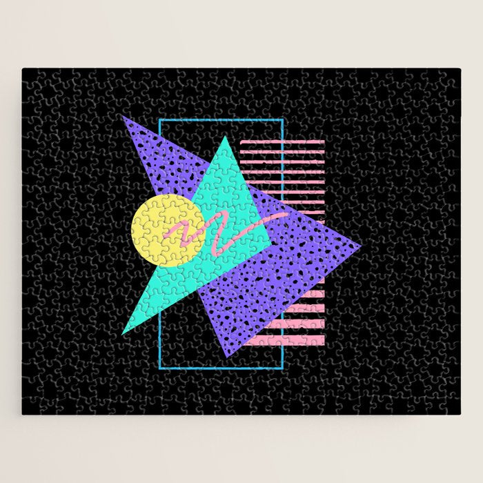 Memphis pattern 121 - 80s / 90s Retro Jigsaw Puzzle Gallery Image 1