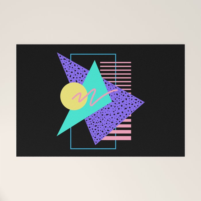 Memphis pattern 121 - 80s / 90s Retro Welcome Mat Gallery Image 1