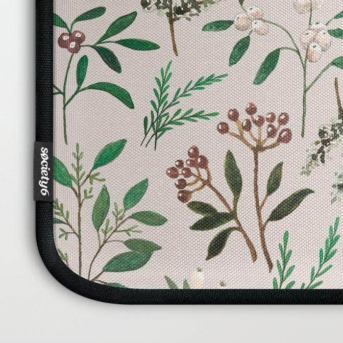 Winter Berry Pattern Laptop Sleeve Gallery Image 3