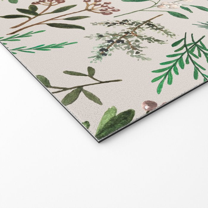 Winter Berry Pattern Welcome Mat Gallery Image 2