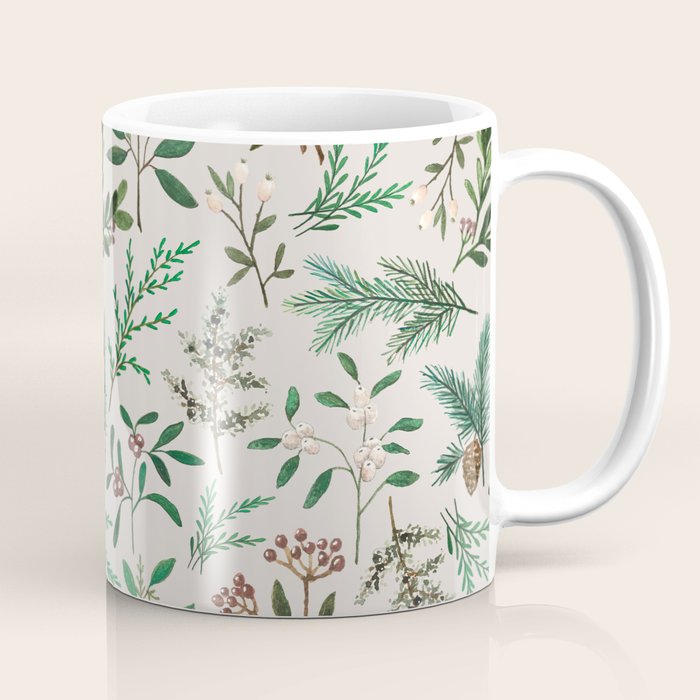 Winter Berry Pattern Coffee Mug Gallery Image 1