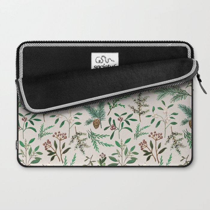 Winter Berry Pattern Laptop Sleeve Gallery Image 2